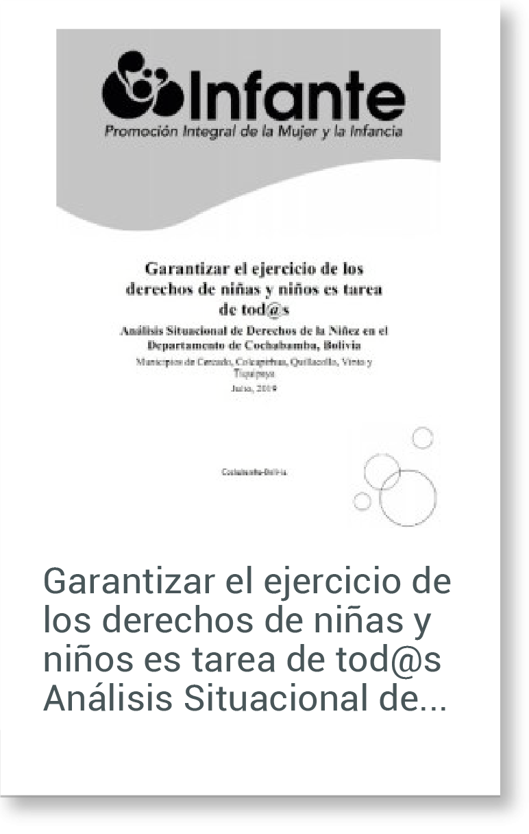Garantizar el ejercicio de los derechos de niñas y niños es tarea de tod@s